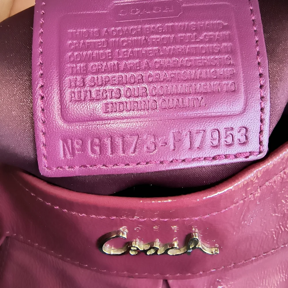 Coach Ashley Liquid Gloss Soft Leather Hippie #F17953 EUC 2011 - Picture 5 of 8